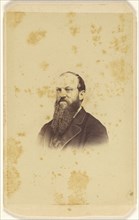 man with a long beard, printed in vignette-style; F. James Evans, American, born 1833, active York, Pennsylvania, 1865 - 1875