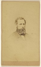 bearded man, printed in vignette-style; C.E. Edwards, American, active 1860s, 1865 - 1875; Albumen silver print