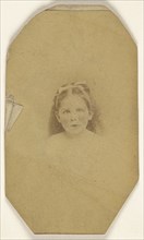 little girl, printed in vignette-style; James Cremer, British, 1821 - 1893, 1865 - 1875; Albumen silver print