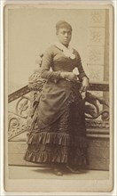 black woman, standing; William H. Abbott, American, 1838 - 1898, about 1870; Albumen silver print