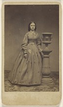 woman, standing; Charles Miller, American, active Burlington, Vermont 1860s, 1862; Albumen silver print