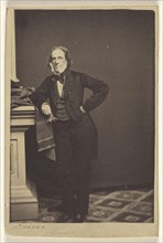 man with white muttonchops, standing; Daniel Bendann, American, 1835 - 1914, 1865 - 1875; Albumen silver print