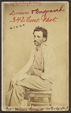 Sgt. Brazier Wilsey, Civil War victim; American; United States; about 1865; Albumen silver print