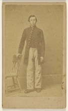 Confederate soldier, standing; Samuel A. Cooley, American, active 1860s, 1862 - 1864; Albumen silver print