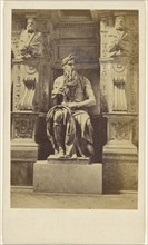 Michael Angelo's Moses; Joseph Spithöver, Italian, active Rome, Italy 1850s - 1870s, 1865 - 1867; Albumen silver print