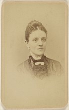 Portrait of a woman; J. Wood, American, active New York, New York 1870s - 1880s, 1865-1870; Albumen silver print