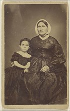 Margaret Seckler with her daughter; 1865-1870; Albumen silver print