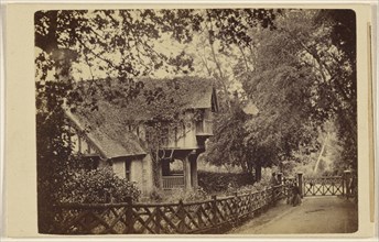 British country cottage; British; April 14, 1866; Albumen silver print