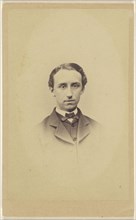 man, printed in vignette-style; 1870-1875; Albumen silver print