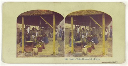 Tokyo, Japan. In the Gorgeous Fields of Iris, recto, Native Tifflin House, Isl. of Java, verso, about 1900; Color halftone