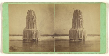 Frozen fountain; J.Q.A. Tresize, American, 1827 - 1881, about 1870; Albumen silver print