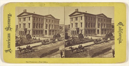 San Francisco. - Post office; American; about 1870; Albumen silver print