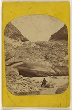 Glacier de Grindelwald; French; about 1865; Albumen silver print