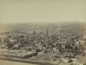 Cairo from Citadel; Egyptian; Cairo, Egypt, Africa; about 1865 - 1875; Albumen silver print