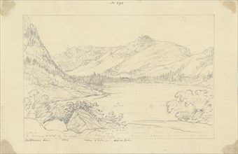Valley of Fassa from Opposite Gries; Sir John Frederick William Herschel, British, 1792 - 1871, 1834; Graphite drawing made