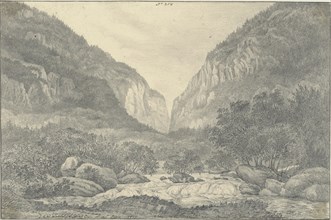 Valley of the Saltina near Brieg at Entrance of the Simplon; Sir John Frederick William Herschel, British, 1792 - 1871, 1821