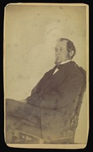 man seated with female  spirit; William H. Mumler, American, 1832 - 1884, Boston, Massachusetts, United States; 1862 - 1875