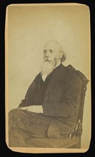 balding man with a long white beard, seated; William H. Mumler, American, 1832 - 1884, Boston, Massachusetts, United States