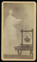 Mr. Brown & His Spirit Sister Recognised; William H. Mumler, American, 1832 - 1884, Boston, Massachusetts, United States; 1862