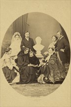 Queen Victoria & Leopold, Louise, Princess Royal Alice & Hesse; John Jabez Edwin Mayall, English, 1813 - 1901, England