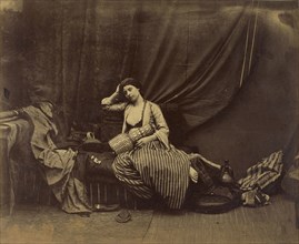 Seated Odalisque; Roger Fenton, English, 1819 - 1869, London, England; 1858; Albumen silver print