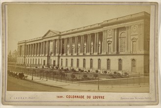 Colonnade du Louvre; Ernest Ladrey, French, active Paris, France 1860s, 1870s; Albumen silver print