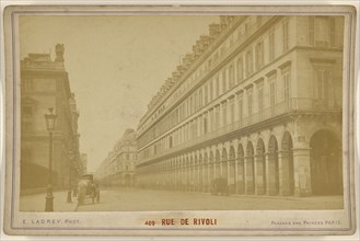 Rue de Rivoli; Ernest Ladrey, French, active Paris, France 1860s, 1870s; Albumen silver print