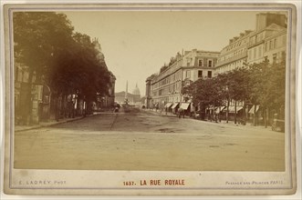 La Rue Royale; Ernest Ladrey, French, active Paris, France 1860s, 1870s; Albumen silver print