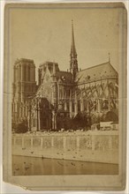 Notre Dame, lateral view; 1870s; Albumen silver print