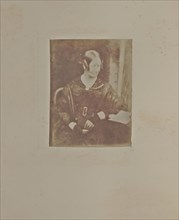 Unknown Woman; Hill & Adamson, Scottish, active 1843 - 1848, Scotland; 1843 - 1846; Salted paper print from a Calotype negative