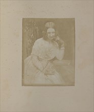 Miss Binney; Hill & Adamson, Scottish, active 1843 - 1848, Scotland; 1843 - 1846; Salted paper print from a Calotype negative