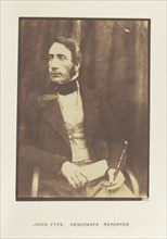 John Fyfe, Newspaper Reporter; Hill & Adamson, Scottish, active 1843 - 1848, Scotland; 1843 - 1848; Salted paper print