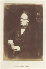 John Hunter, W.S. L.L.D; Hill & Adamson, Scottish, active 1843 - 1848, Scotland; 1843 - 1848; Salted paper print