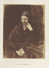 Miss McCandlish; Hill & Adamson, Scottish, active 1843 - 1848, Scotland; 1843 - 1848; Salted paper print from a Calotype