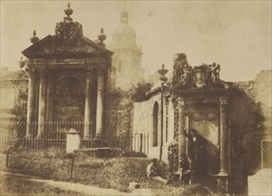 Greyfriars Churchyard; Hill & Adamson, Scottish, active 1843 - 1848, Scotland; 1843 - 1848; Salted paper print from a Calotype