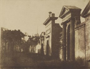 Greyfriars Churchyard; Hill & Adamson, Scottish, active 1843 - 1848, Scotland; 1843 - 1848; Salted paper print from a Calotype