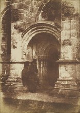 Doorway, Roslin Chapel; Hill & Adamson, Scottish, active 1843 - 1848, Scotland; 1843 - 1848; Salted paper print from a Calotype