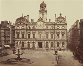 Lyon. Hôtel de Ville; Édouard Baldus, French, born Germany, 1813 - 1889, France; about 1861; Albumen silver print