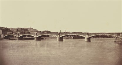 Lyon. Viaduc du Rhône; Édouard Baldus, French, born Germany, 1813 - 1889, France; about 1861; Albumen silver print