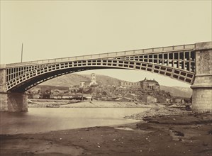 Viaduct at La Voulte; Édouard Baldus, French, born Germany, 1813 - 1889, France; about 1861; Albumen silver print