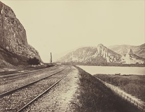 Entrance to the Donzère Pass; Édouard Baldus, French, born Germany, 1813 - 1889, France; about 1861; Albumen silver print