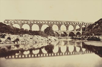 Pont du Gard; Édouard Baldus, French, born Germany, 1813 - 1889, France; about 1861; Albumen silver print