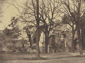 Nimes. Temple de Diane; Édouard Baldus, French, born Germany, 1813 - 1889, France; about 1861; Albumen silver print