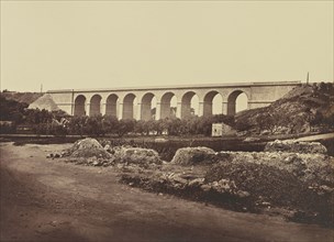 Viaduc de Bandol; Édouard Baldus, French, born Germany, 1813 - 1889, France; about 1861; Albumen silver print