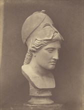 Head of Minerva 3,4 view; Roger Fenton, English, 1819 - 1869, 1858; Salted paper print; 36.6 x 29 cm 14 7,16 x 11 7,16 in