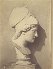 Head of Minerva Profile View; Roger Fenton, English, 1819 - 1869, 1858; Salted paper print; 36.8 x 28.5 cm 14 1,2 x 11 1,4 in