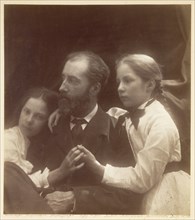 Charles Norman with His Daughters, Adeline and Margaret; Julia Margaret Cameron, British, born India, 1815 - 1879, July 1874