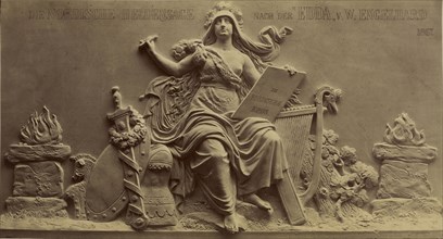 Saga, the Heroic Muse of the North; Ernst Alpers, German, active Hannover, Germany about 1867, Hanover, Germany; 1867; Albumen