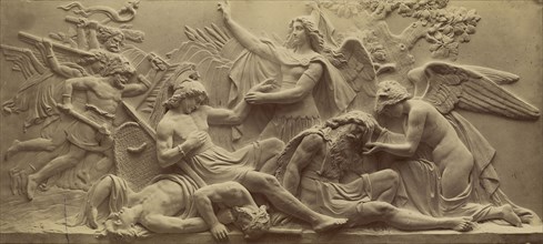 Wounded Valkyries on the Battlefield; Ernst Alpers, German, active Hannover, Germany about 1867, Hanover, Germany; 1867