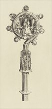 Design for a Staff by Martin Schongauer; Édouard Baldus, French, born Germany, 1813 - 1889, Paris, France; 1866; Heliogravure